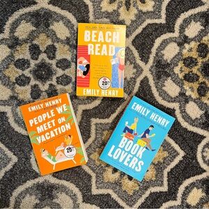 Emily Henry Book Set - Beach Read, People We Meet on Vacation, Book Lovers gift